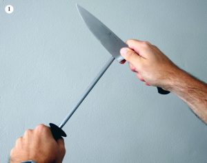 Como manter suas facas - Passo 1